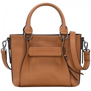 Beige Longchamp 3D S Women Handbag | US-958WFBUNS