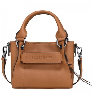 Beige Longchamp 3D Xs Women Handbag | US-698SEXAZT