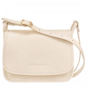 Beige Longchamp Le Foulonné M Women Crossbody Bag | US-019TYMEPW