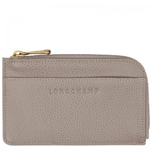 Beige Longchamp Le Foulonné Men Card Holder | US-549ACIXDP