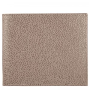 Beige Longchamp Le Foulonné Men Wallet | US-106NHEOTV