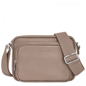 Beige Longchamp Le Foulonné S Camera Men Crossbody Bag | US-906ITEBYJ