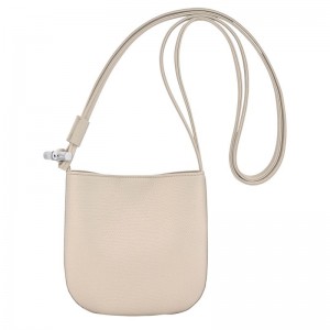 Beige Longchamp Le Roseau S Women Crossbody Bag | US-804TVNSED