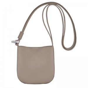 Beige Longchamp Le Roseau S Women Crossbody Bag | US-712DBRFSK