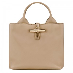 Beige Longchamp Le Roseau S Women Handbag | US-169UHOBYP