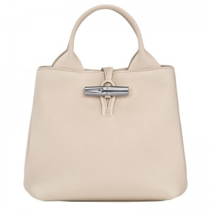 Beige Longchamp Le Roseau S Women Handbag | US-460MCIVAD