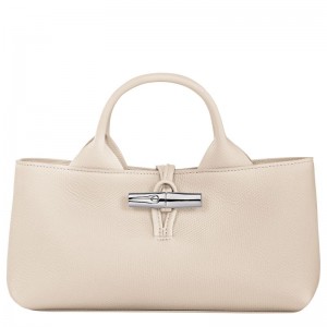 Beige Longchamp Le Roseau S Women Handbag | US-032BVXSCZ