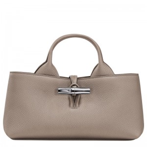 Beige Longchamp Le Roseau S Women Handbag | US-428LAJMQP