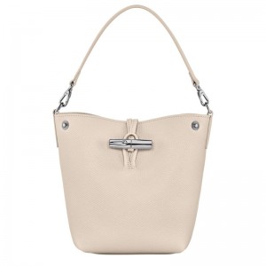 Beige Longchamp Le Roseau Xs Women Bucket Bag | US-657PRLWZX