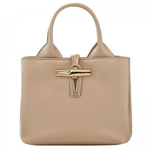 Beige Longchamp Le Roseau Xs Women Handbag | US-245YWPRCG