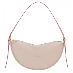 Beige Longchamp Smoothie M Women Crossbody Bag | US-043EQNSUR