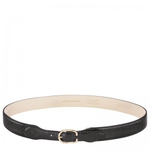 Black Longchamp 1980 Women Belt | US-915ZNDYPG