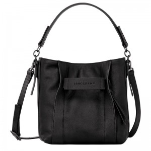 Black Longchamp 3D S Women Crossbody Bag | US-584CPMEVY