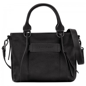 Black Longchamp 3D S Women Handbag | US-928CKOYTJ