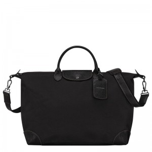 Black Longchamp Boxford L Women Travel Bag | US-107UVKRLZ