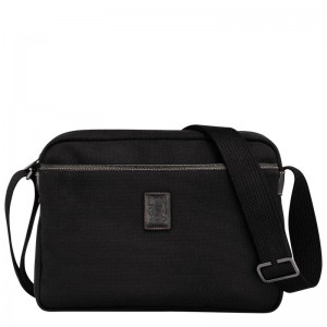 Black Longchamp Boxford M Camera Men Crossbody Bag | US-031MQUSGO
