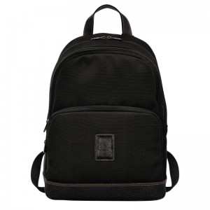 Black Longchamp Boxford Men Backpack | US-738VONFCH