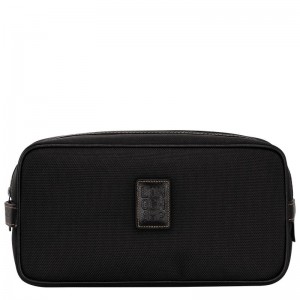 Black Longchamp Boxford Men Toiletry Bags | US-721DJUVXY
