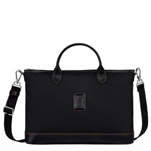 Black Longchamp Boxford S Women Briefcase | US-780YWMHLG