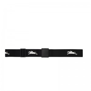 Black Longchamp Canvas Women Belt | US-825GVPXIY