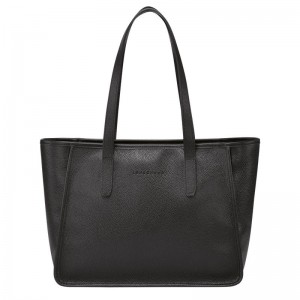 Black Longchamp Le Foulonné L Women Tote Bag | US-513OUDRBX