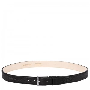Black Longchamp Le Foulonné Men Belt | US-972QZXICA