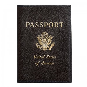 Black Longchamp Le Foulonné Men Passport Holder | US-134AWJECR