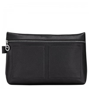 Black Longchamp Le Foulonné Men Toiletry Bags | US-298EKQUGY