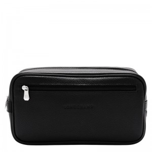 Black Longchamp Le Foulonné Men Toiletry Bags | US-570PKJUMW