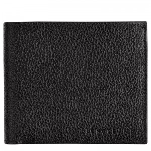 Black Longchamp Le Foulonné Men Wallet | US-076LGSHIK