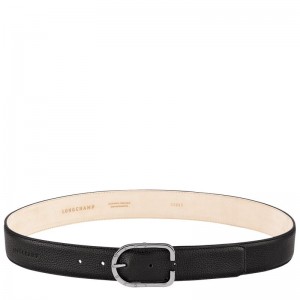 Black Longchamp Le Foulonné Women Belt | US-480WEYVNI