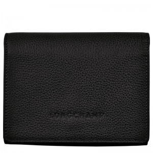 Black Longchamp Le Foulonné Women Wallet | US-943DJPSGR