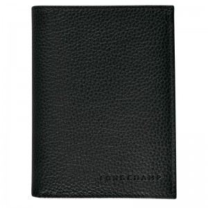 Black Longchamp Le Foulonné Women Wallet | US-386BLPCKN