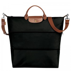 Black Longchamp Le Pliage Original Expandable Women Travel Bag | US-962LVWXAE