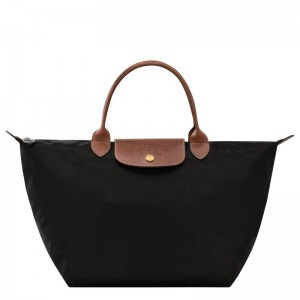 Black Longchamp Le Pliage Original M Women Handbag | US-617UFSPDC