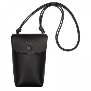 Black Longchamp Le Pliage Xtra With Leather Lace Women Phone Case | US-309HRUQYK