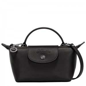 Black Longchamp Le Pliage Xtra Xs Women Pouch | US-035QSLTBM