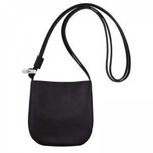 Black Longchamp Le Roseau S Women Crossbody Bag | US-603XRNLMW