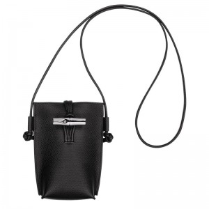 Black Longchamp Le Roseau Women Phone Case | US-209ACZSYQ