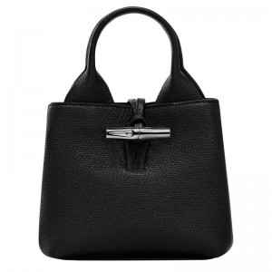 Black Longchamp Le Roseau Xs Women Handbag | US-703UOSNAE