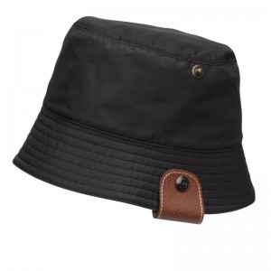Black Longchamp Reversible Women Bucket Hat | US-536EBNCAQ