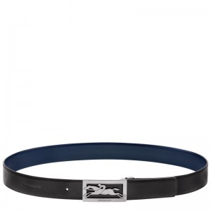 Black / Navy Longchamp Delta Box Men Belt | US-854WESIHD