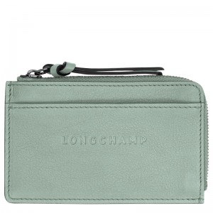 Blue Green Longchamp 3D Men Card Holder | US-710EGFBCV