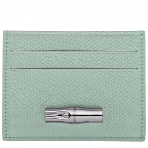 Blue Green Longchamp Le Roseau Women Card Holder | US-325UTQLER