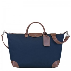Blue Longchamp Boxford L Men Travel Bag | US-038QGIPON