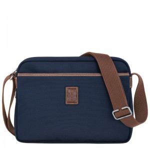 Blue Longchamp Boxford M Camera Men Crossbody Bag | US-679HUNCSJ