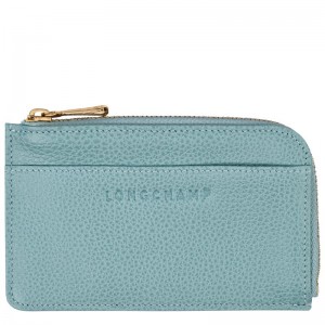 Blue Longchamp Le Foulonné Men Card Holder | US-413JFMRBG
