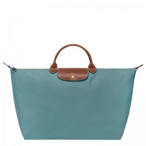 Blue Longchamp Le Pliage Original L Men Travel Bag | US-803FHTGNC