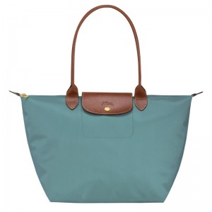 Blue Longchamp Le Pliage Original L Women Tote Bag | US-139YLBSJV