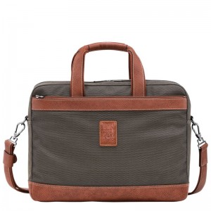 Brown Longchamp Boxford L Men Briefcase | US-310FJWEPT